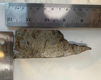 Red Striations Breccia Stone for Jewelry Making