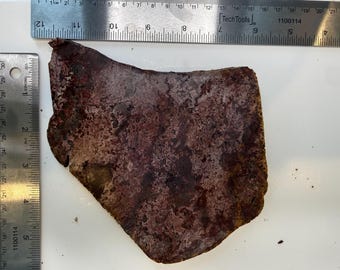 Polished Red Jasper Slab for Lapidary and Jewelry Making
