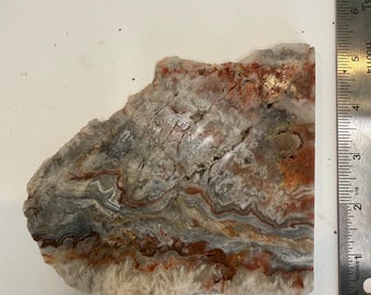 crazy lace agate with red veins