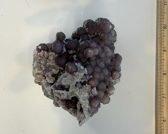 Purple Smithsonite Specimen: Bubble Outgrowth Collector's Piece