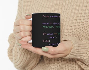 Pythonコードマグカップ | 面白いプログラマーのセラミックコーヒーカップ