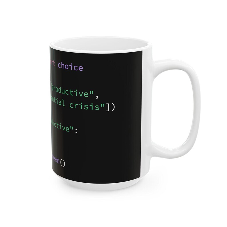 Python Code Mug | Funny Programmer Ceramic Coffee Cup image 7