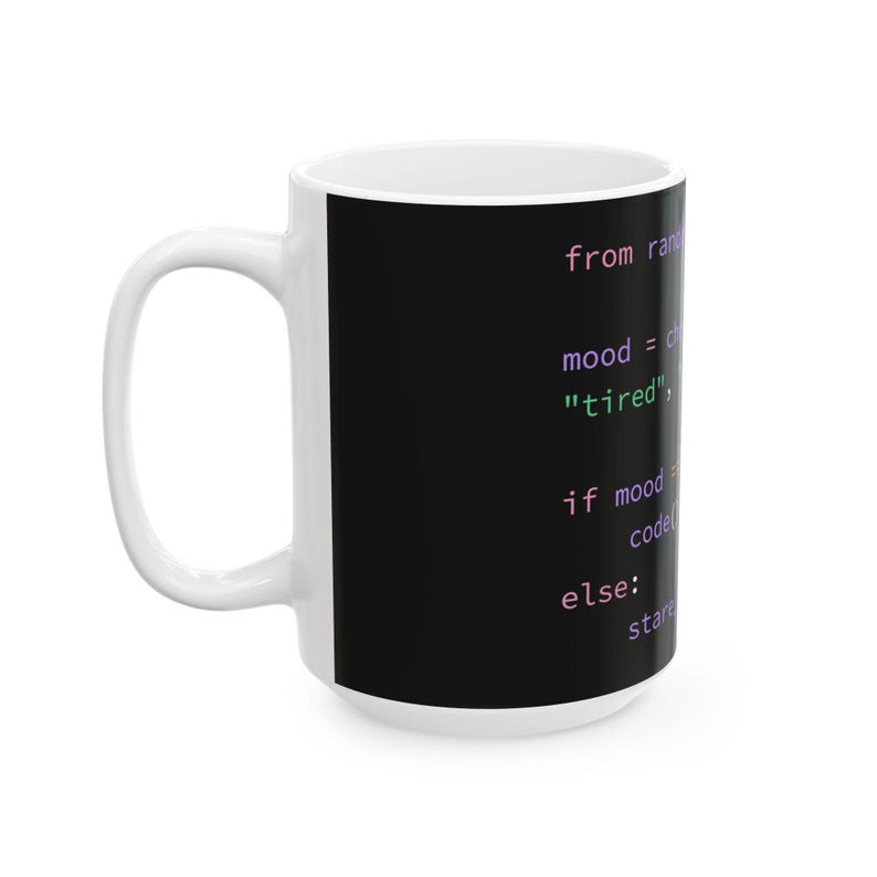 Python Code Mug | Funny Programmer Ceramic Coffee Cup image 9