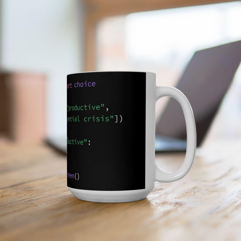 Python Code Mug | Funny Programmer Ceramic Coffee Cup image 5
