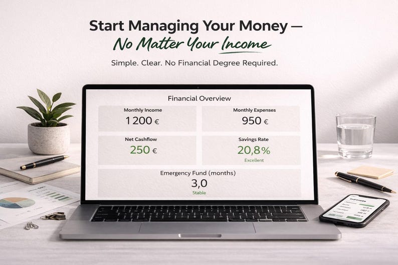 Managing Income Website Excel Budget Template – Monthly Budget Spreadsheet, Income & Expense ...
