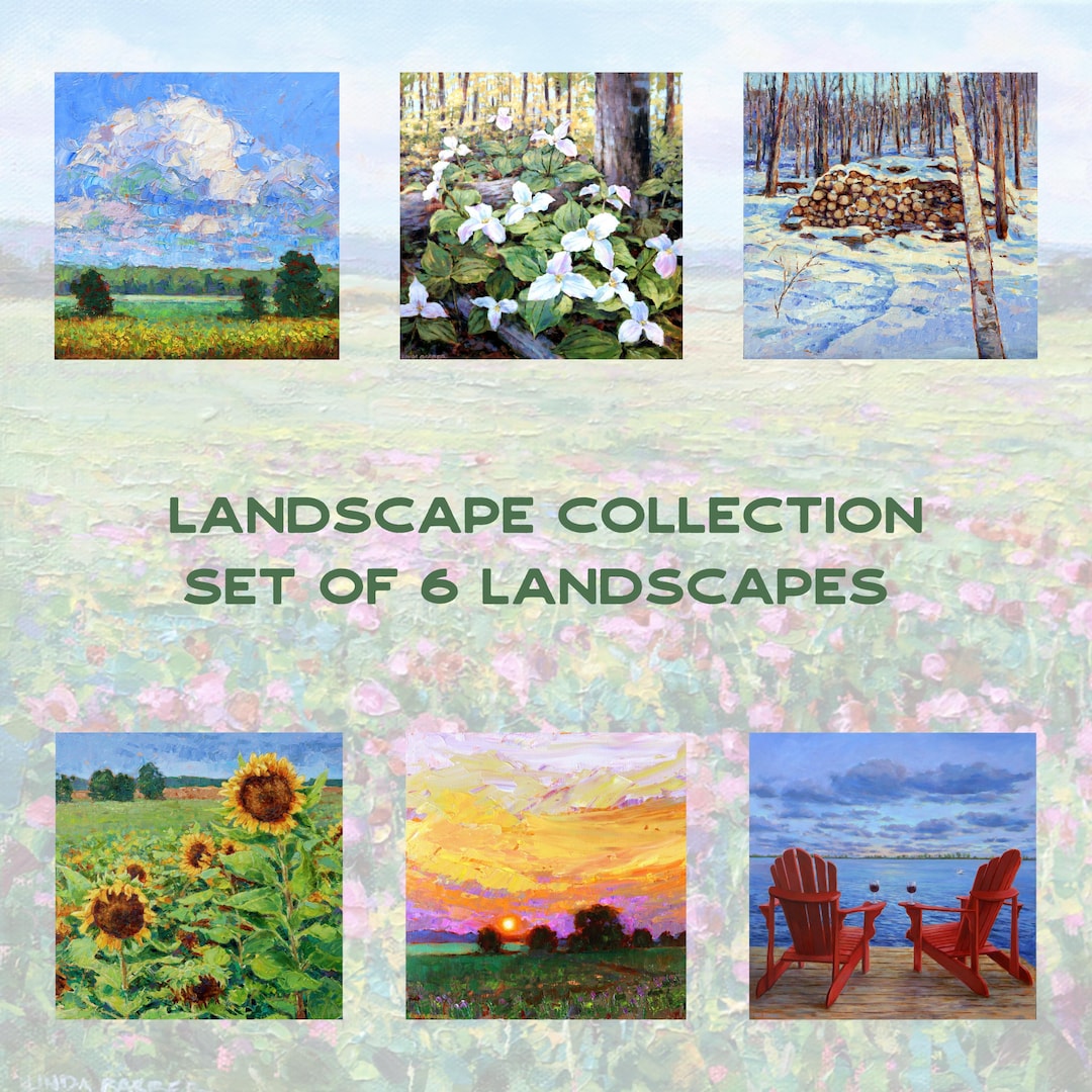 Nature Landscape Notecard Set – 6 Blank Art Cards With Envelopes ...