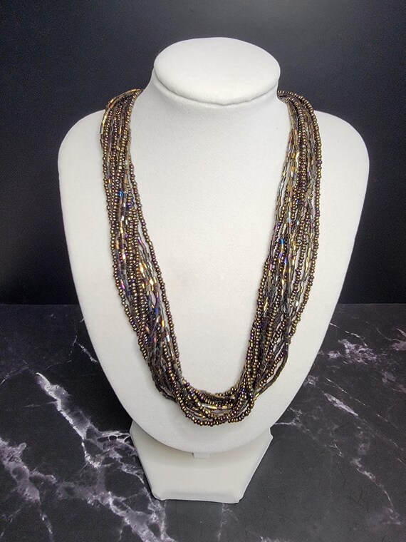 Premier Designs Bronze Layered Necklace