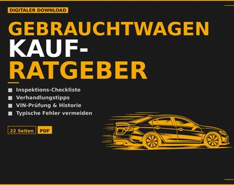 Gebrauchtwagen-Ratgeber – Inspektions-Checkliste, Verhandlungstipps (DE) (descarga PDF) 2026