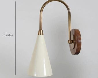 Mid Century Modern Brass Wall Lamp for Luxurious Ambiance
