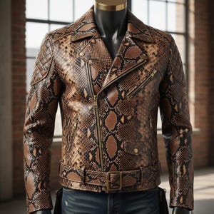 Snake skin jacket - Etsy 日本