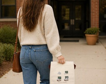 Bolsa de lona para el almuerzo / Bolso de mano para profesores de matemáticas, planificación de lecciones, éxito estudiantil.