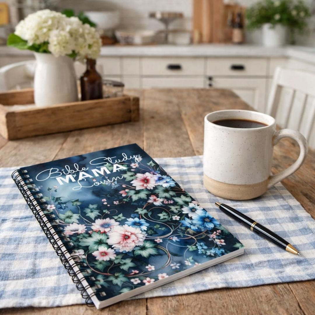 Floral Bible Study Mama Notebook | Christian Sermon Notes Journal - Etsy
