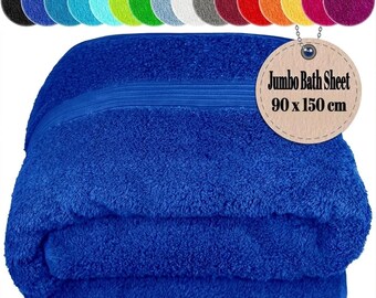 Extra Large Egyptian Cotton Bath Sheet: Soft, Thick, Absorbent Towel (90x150cm)