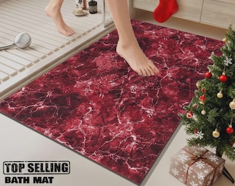 Marble Bath Mat Non Slip Bathroom Rugs Small Large Bathroom Mats Abstract Rug