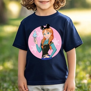 Princess Anna Shirt, Disney Frozen Anna, Disney Princess Sweater, Frozen Anna Sweatshirt, WDW Girls Trip Tee, Magic Kingdom, Kid Toddler image 7