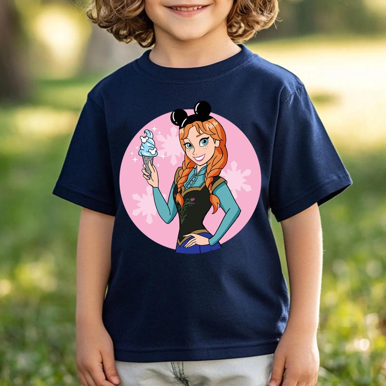 Princess Anna Shirt, Disney Frozen Anna, Disney Princess Sweater, Frozen Anna Sweatshirt, WDW Girls Trip Tee, Magic Kingdom, Kid Toddler image 7
