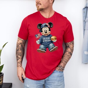 Disney 250 Years Of America Shirt, Mickey Friends USA 250th Anniversary Tee, Patriotic Family Sweatshirt, America Freedom T-Shirt image 7