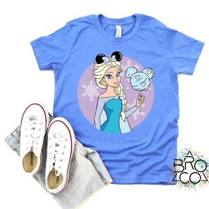 Disney Princess Elsa Shirt, Frozen Elsa Sweatshirt, Disneyland Girls Trip T-Shirt, Princess Family Vacation, WDW Magic Kingdom Toddler Tee image 2