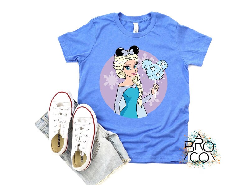 Disney Princess Elsa Shirt, Frozen Elsa Sweatshirt, Disneyland Girls Trip T-Shirt, Princess Family Vacation, WDW Magic Kingdom Toddler Tee image 2