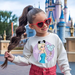 Disney Princess Elsa Shirt, Frozen Elsa Sweatshirt, Disneyland Girls Trip T-Shirt, Princess Family Vacation, WDW Magic Kingdom Toddler Tee image 3