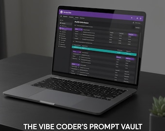 Bóveda de indicaciones de Vibe Coder / Plantilla de Notion con 50 indicaciones de codificación de IA