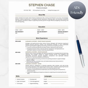 Finance Director Resume Template, President Cv, Finance Manager Resume, Business CV, Accountant Resume Template Word, Accounting Cv Template