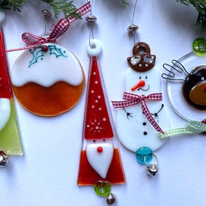 Fused Glass Christmas Decorations