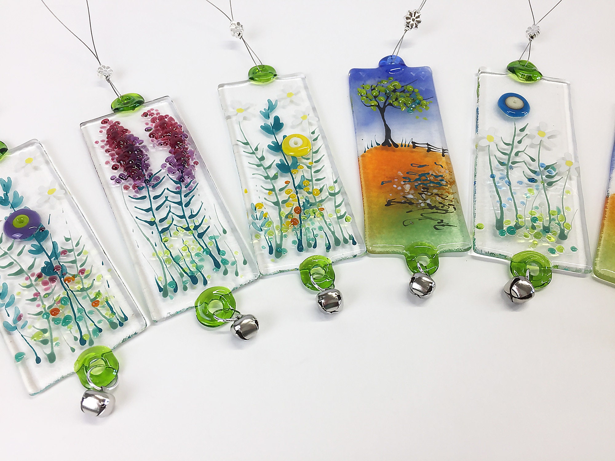 Fused Glass Hangings Etsy