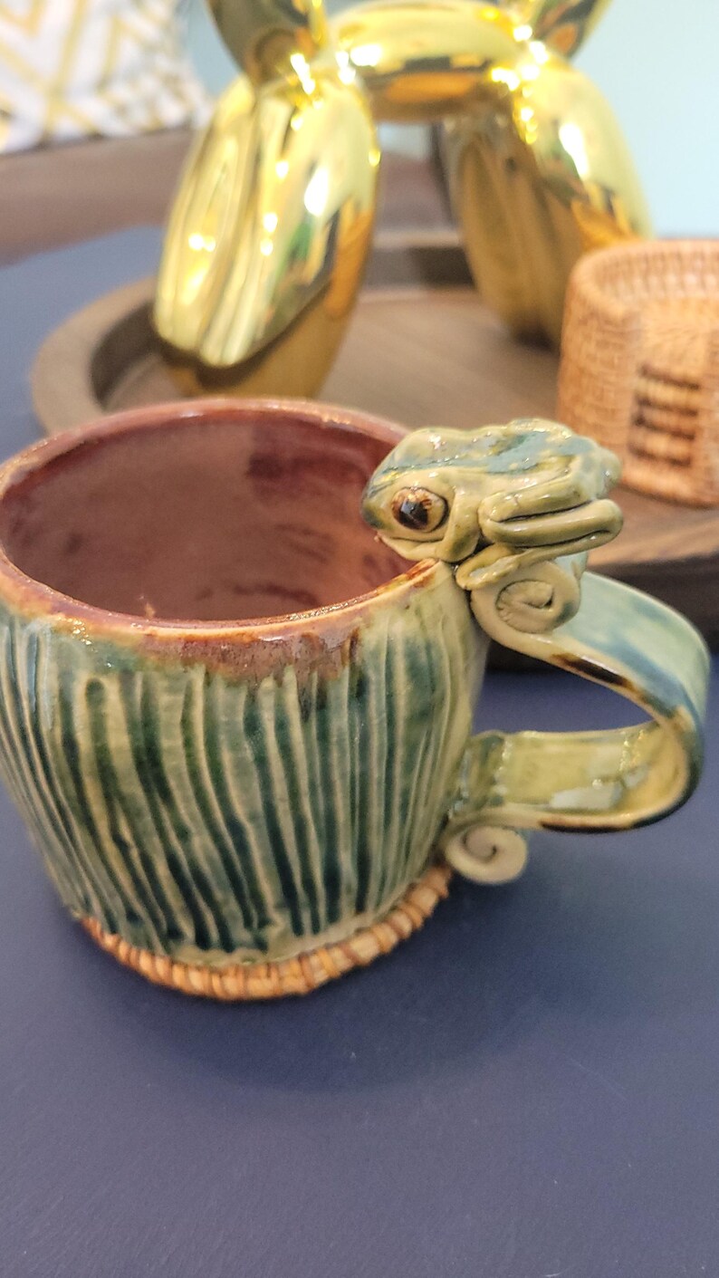 Handmade Ceramic Frog Mug - Etsy