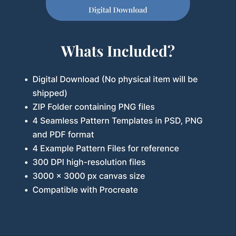 Seamless Pattern Guides | Repeatable Pattern Templates for Procreate Beginner | Set of 4 image 13