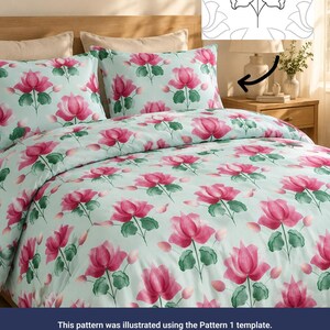 Seamless Pattern Guides | Repeatable Pattern Templates for Procreate Beginner | Set of 4 image 8
