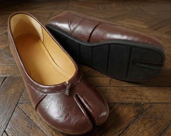 Split Toe Ballet Flats, Minimalist Low Heel Slip On Shoes, Pleated Everyday Flats, Comfortable Casual Women’s Footwear
