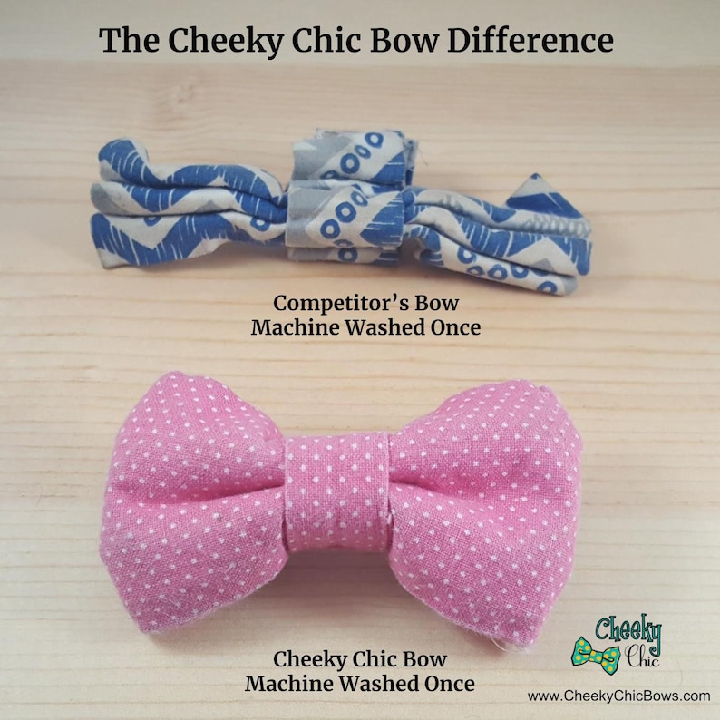 Blue and Lime Green Gingham Plaid Spring Bow Tie Dog Cat Collar Washable
