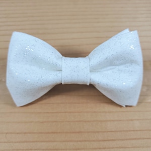 Witte glitter bruiloft vlinderstrik hond kat