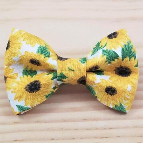 Solid Blue Bow Tie Dog Cat Collar Washable Etsy