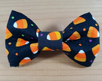 Halloween Candy Corn Durable Bow Tie Dog Cat Collar Washable