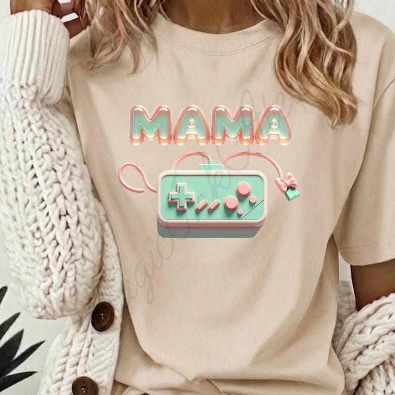 Retro Pixel Art MAMA Tee | 8-bit Mom Shirt - Etsy