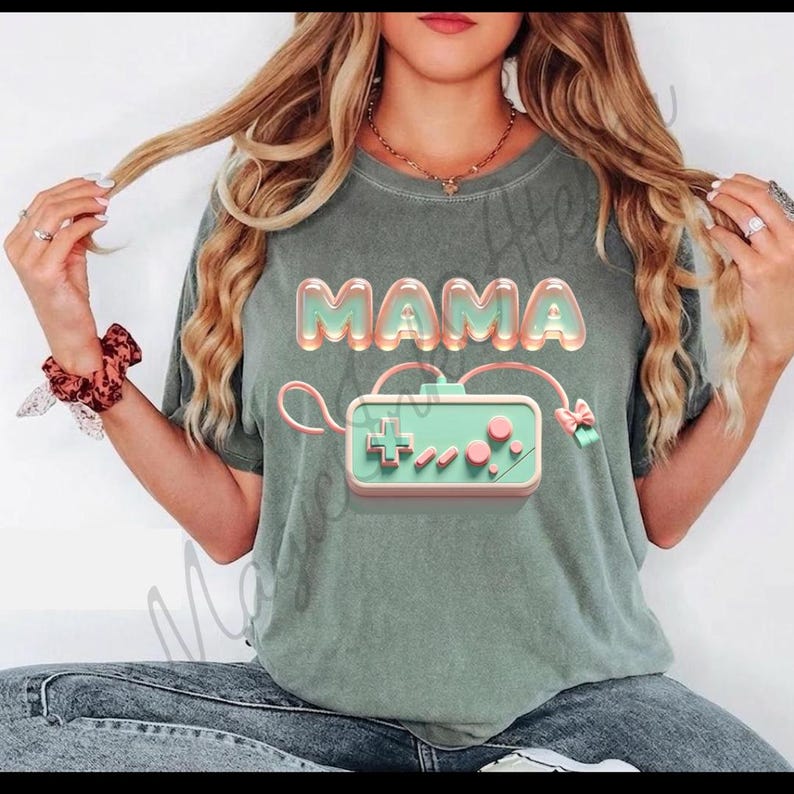 Retro Pixel Art MAMA Tee | 8-bit Mom Shirt - Etsy