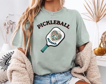 Pickleball Mamma Celtic Heart Tee  Sports Mom Gift