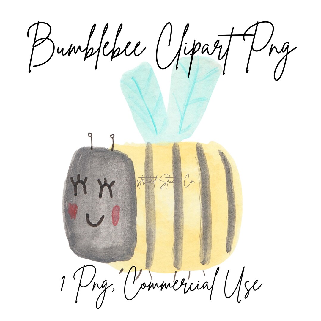Bumblebee Clipart, Bee Png, Digital Download - Etsy