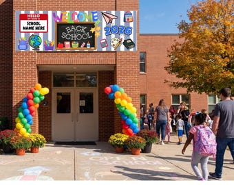 Back to School Welcome Banner –  Customizable Photo Prop