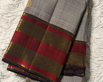 Colección nupcial (sari de seda pura de Kanchipuram)