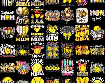 40+ Softball Mama Png: Softball Game Day Png, Softball Mom PNG, Sports Mom Shirt Design, Trendy Mama PNG Digital Download