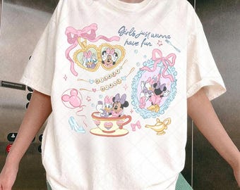 Minnie & Daisy Summer PNG, Girls Just Wanna Have Sun Design, Disney Besties Trip Disneyworld Digital Download