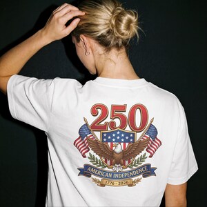 USA 250 Design, 1776-2026 Sestercentennial  Patriotic American Independence Digital File for Sweatshirts