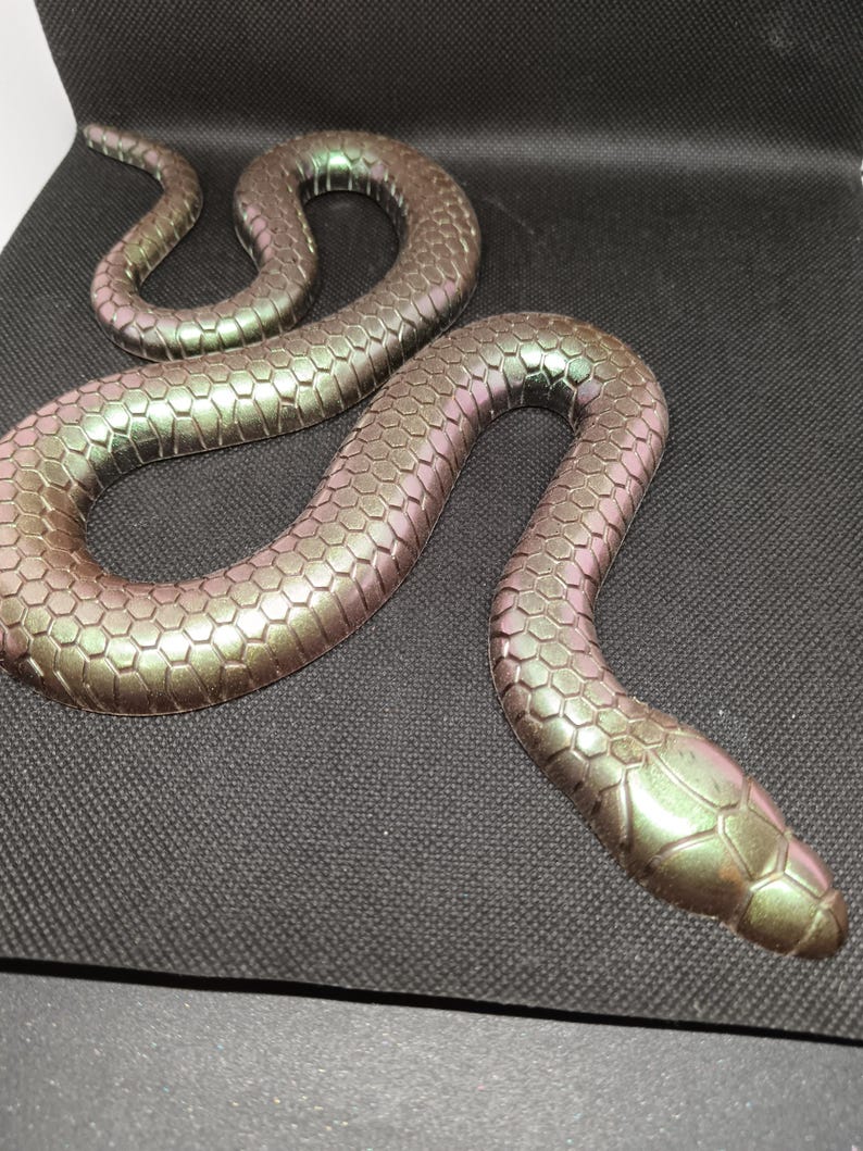Snake Made by Hand in Epoxy Resin, Perfect for Animal, Nature, Gothic ...