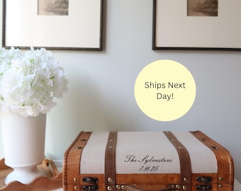 Personalized Keepsake Trunk Storage Solution for Wedding Memory Box Storage Chest Organization Ideas for Bedroom Decorative Piece Custom