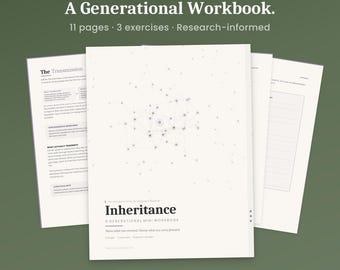 Inherited Patterns Workbook Printable, Family Systems Journal, Self Awareness PDF