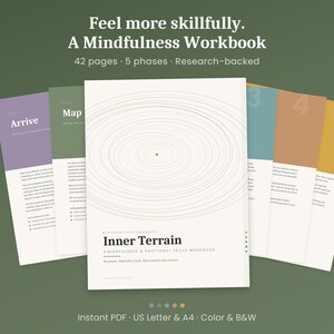 Inner Terrain Workbook, 42-seitiges druckbares Journal für Achtsamkeit und Selbstmitgefühl