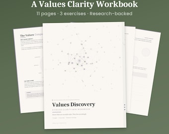 Arkusz ćwiczeń dotyczący wartości podstawowych do druku, dziennik priorytetów życiowych, ocena samopoznania (PDF)